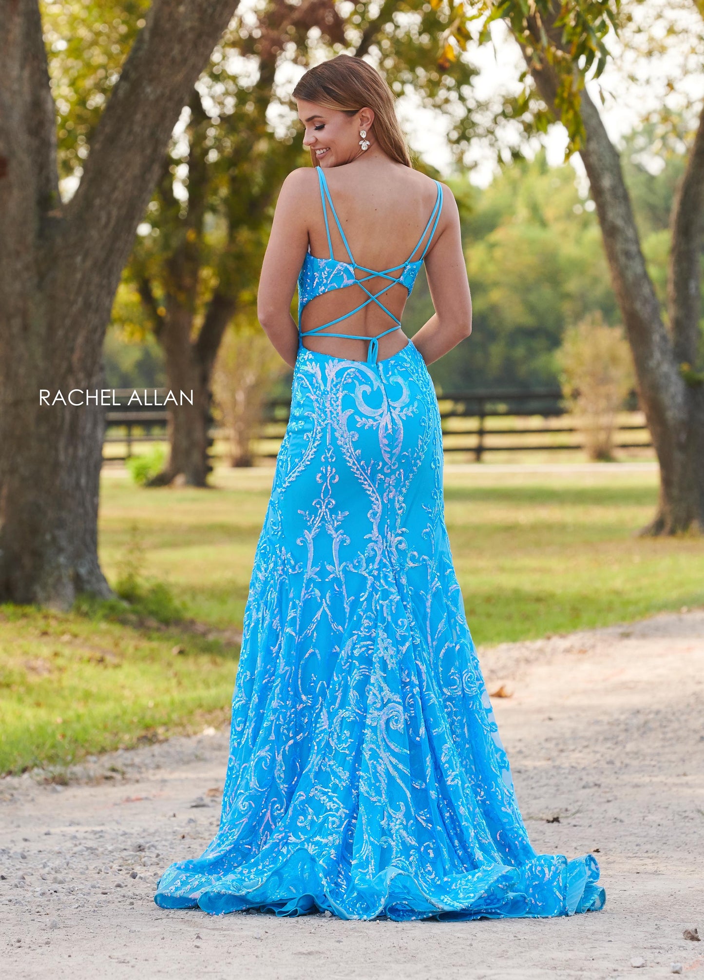 Sweetheart Fit & Flair Gown - Ocean Blue